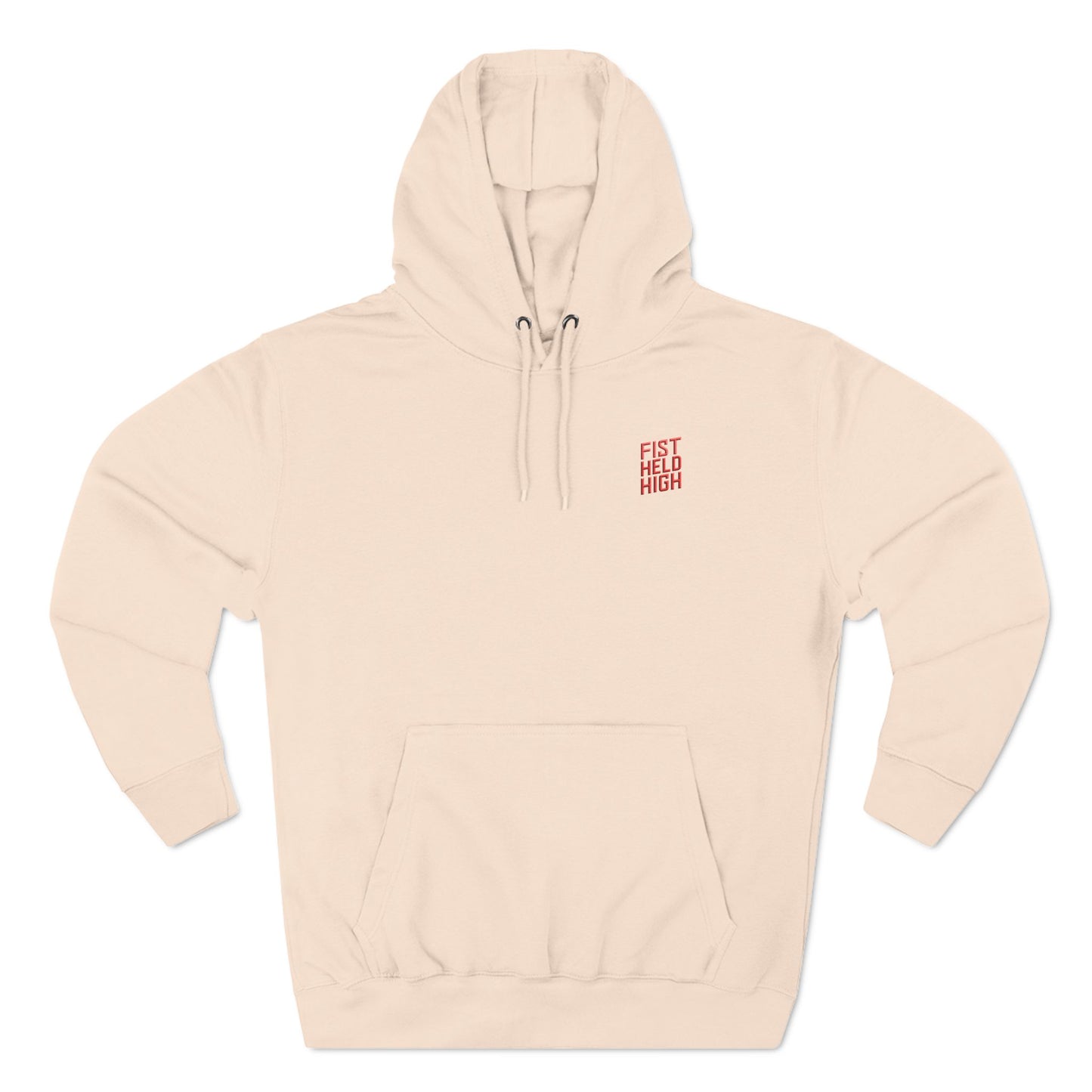 Fist Held High Three-Panel Fleece Hoodie